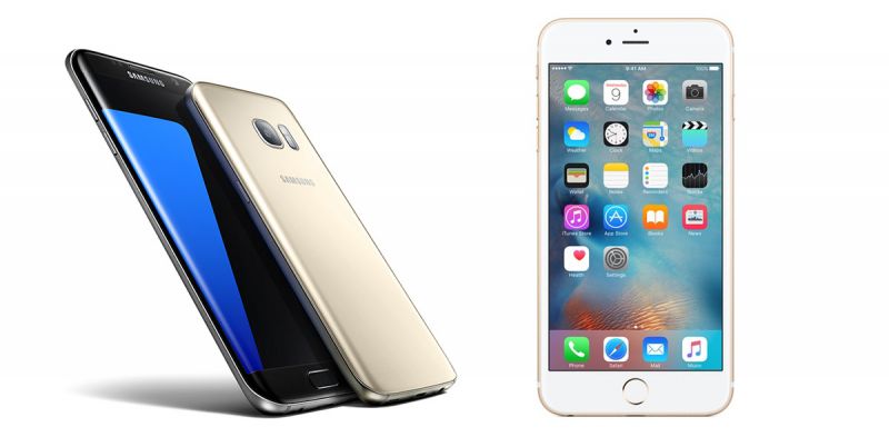 Samsung Galaxy S7 Edge vs iPhone 6s Plus
