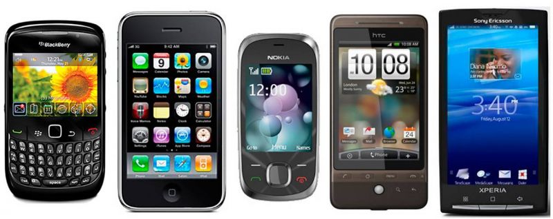 celulares e smartphones de 2009