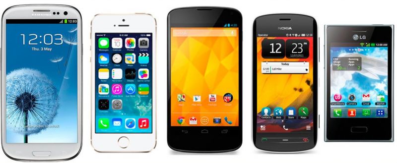 smartphones de 2012